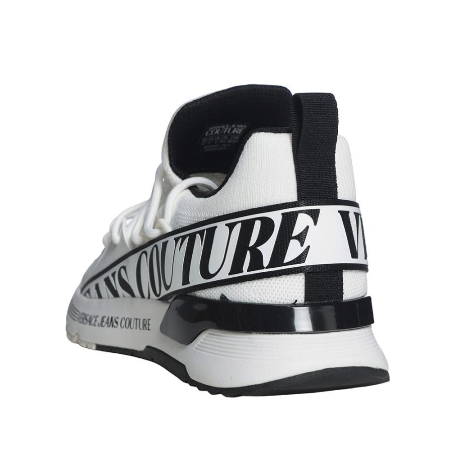ヴェルサーチェ ジーンズ クチュール メンズ スニーカー VERSACE JEANS COUTURE ダイナミックロゴ メッシュ シューズ VC80YA3SA3 ブランド 靴 ホワイトの画像