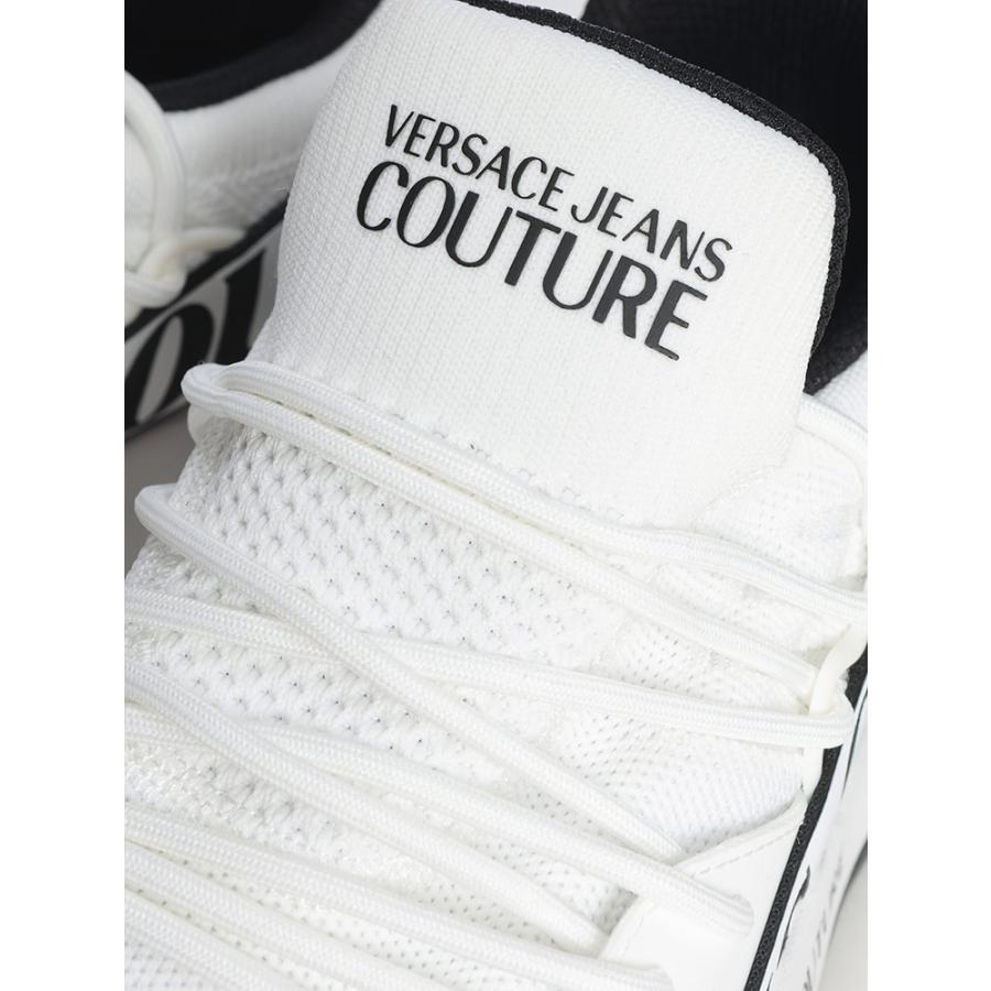 ヴェルサーチェ ジーンズ クチュール メンズ スニーカー VERSACE JEANS COUTURE ダイナミックロゴ メッシュ シューズ VC80YA3SA3 ブランド 靴 ホワイトの画像
