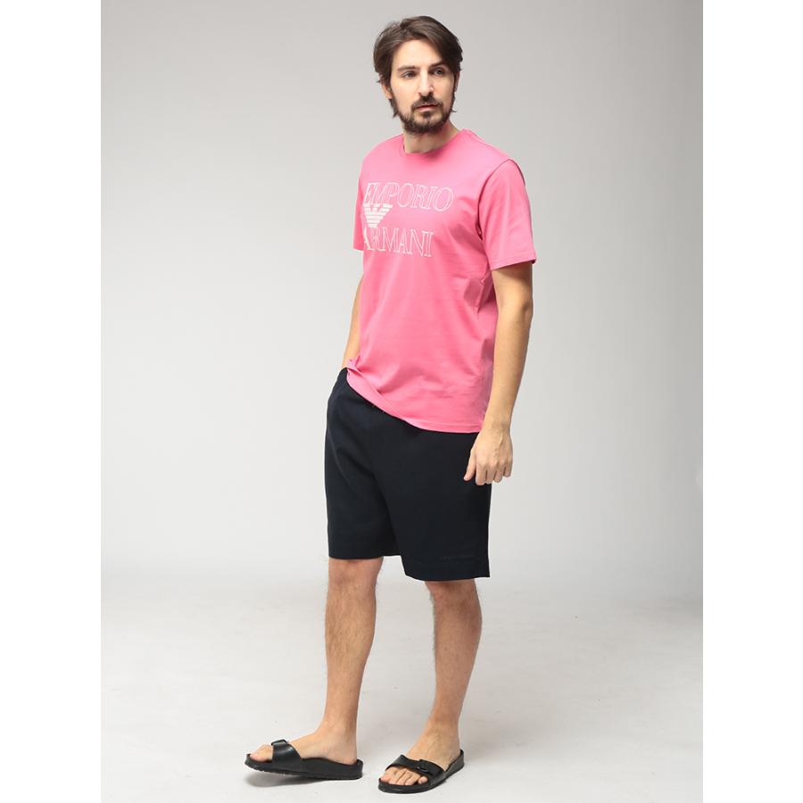エンポリオアルマーニ EMPORIO ARMANI メンズ Tシャツ 半袖 ボールドロゴ クルーネック カットソー EASEM574AF20434 ブランド トップス コットン プリントの画像