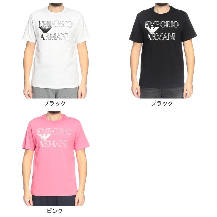 エンポリオアルマーニ EMPORIO ARMANI メンズ Tシャツ 半袖 ボールドロゴ クルーネック カットソー EASEM574AF20434 ブランド トップス コットン プリントの画像