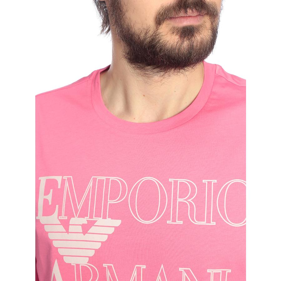 エンポリオアルマーニ EMPORIO ARMANI メンズ Tシャツ 半袖 ボールドロゴ クルーネック カットソー EASEM574AF20434 ブランド トップス コットン プリントの画像