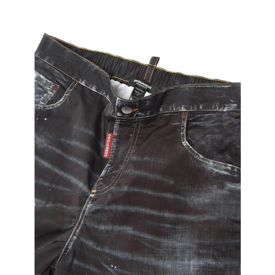 ディースクエアード DSQUARED2 メンズ スイムパンツ ジーンズプリント メッシュインナー スイムショーツ D2D7B626690 ブランド ボトムス 水着 海 プール 春 夏_2