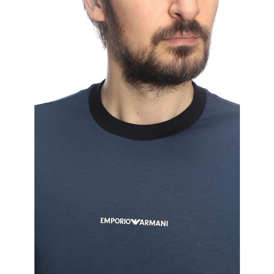 新品タグ箱付✨エンポリオアルマーニ メンズ　半袖 Tシャツ ネイビー イーグル EMPORIO ARMANI エンポリオアルマーニ メンズ Tシャツ 半袖 バックロゴ