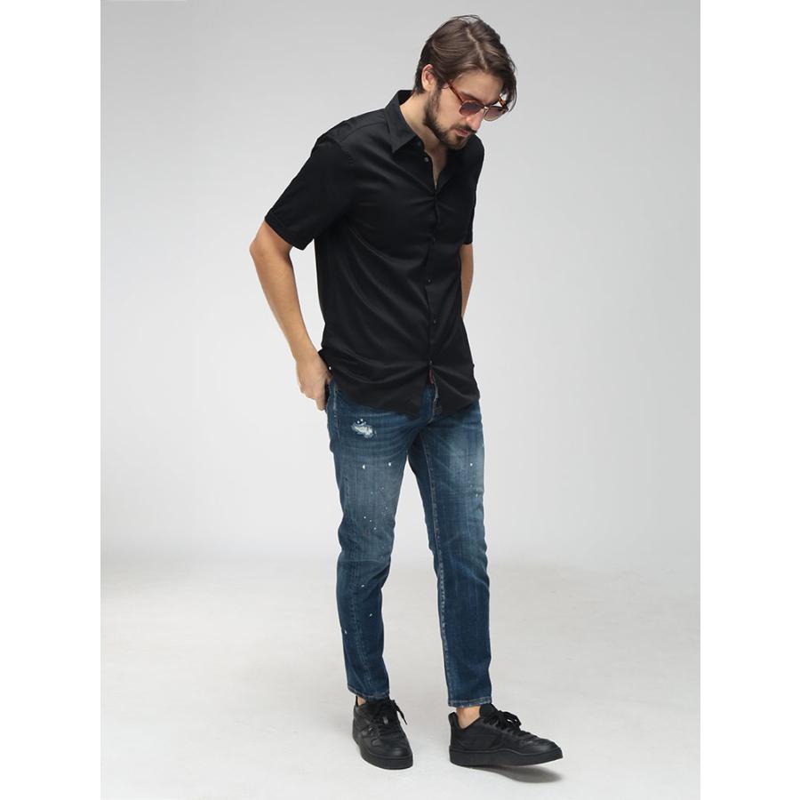 EMPORIO ARMANI エンポリオアルマーニ メンズ シャツ 半袖 ストレッチ