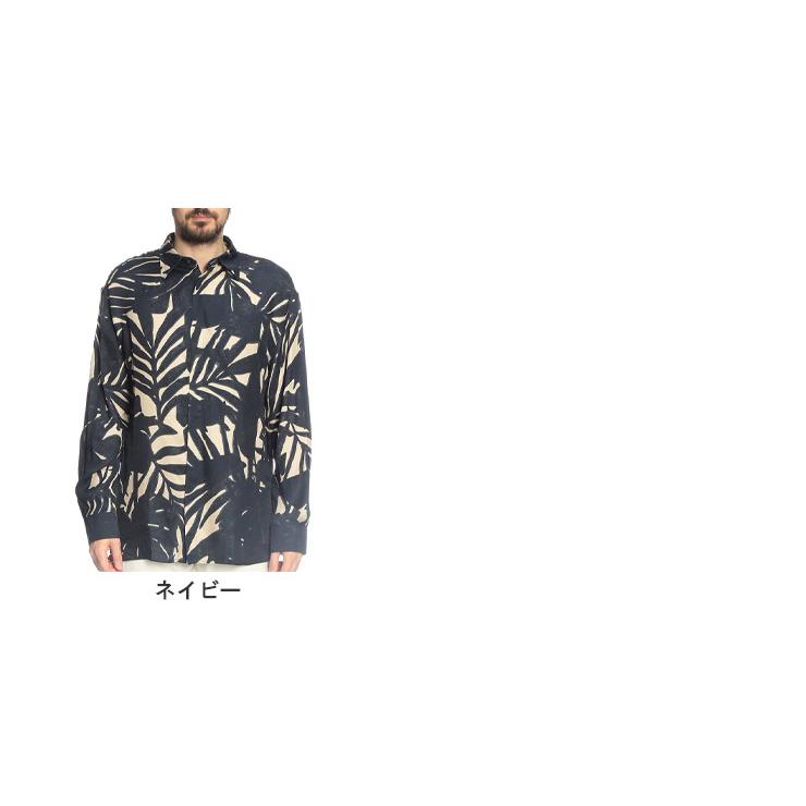 エンポリオアルマーニ EMPORIO ARMANI メンズ シャツ 長袖 総柄プリント レギュラーカラー PALM EAEM5762AF13285 ブランド トップス カジュアル プリント 春の画像