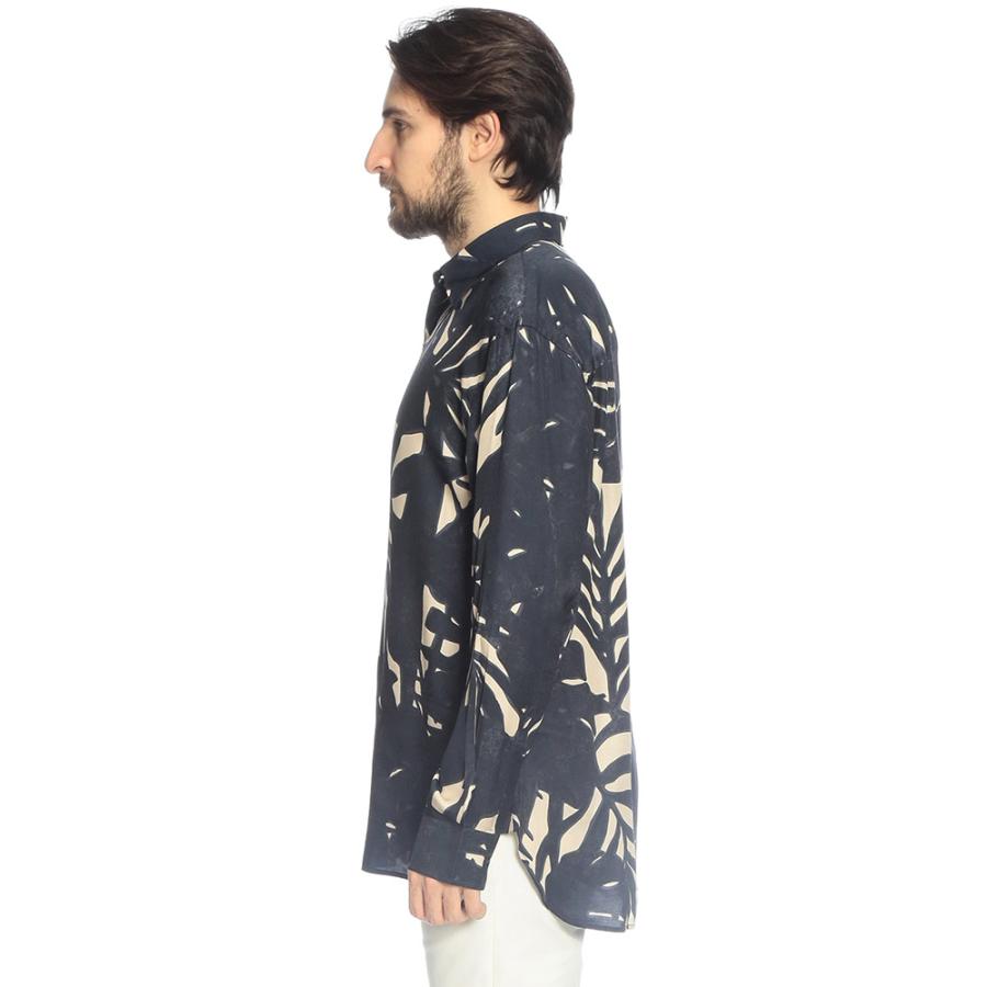 エンポリオアルマーニ EMPORIO ARMANI メンズ シャツ 長袖 総柄プリント レギュラーカラー PALM EAEM5762AF13285 ブランド トップス カジュアル プリント 春の画像