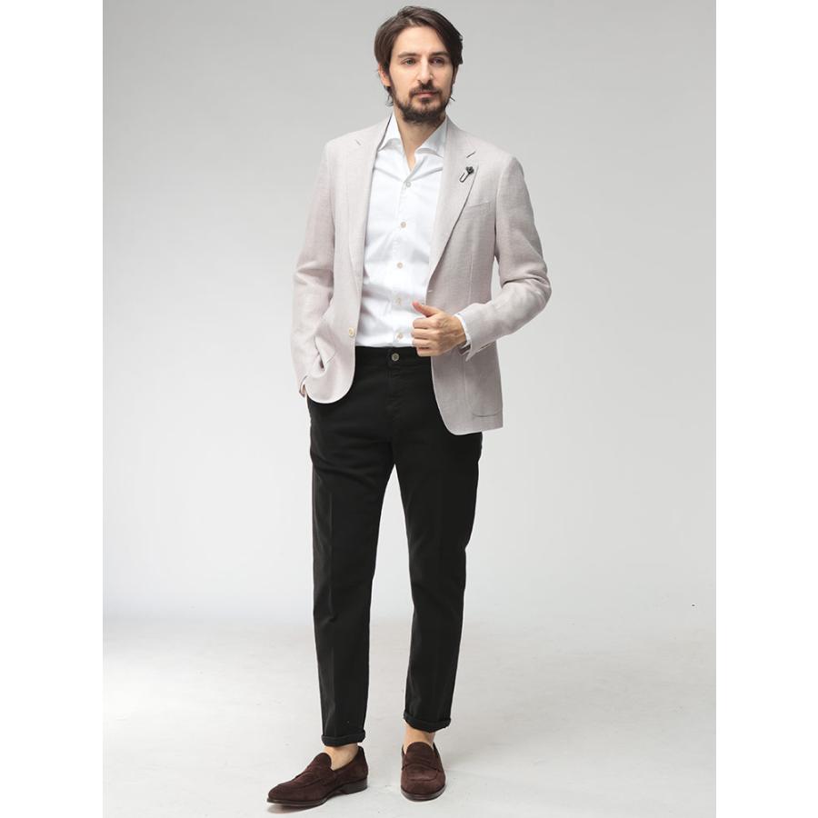 ラルディーニ LARDINI メンズ ジャケット ウール リネン シングル 2ツ釦 テーラード LD6202CN64519 ブランド アウター フォーマル ビジネス 麻 春の画像