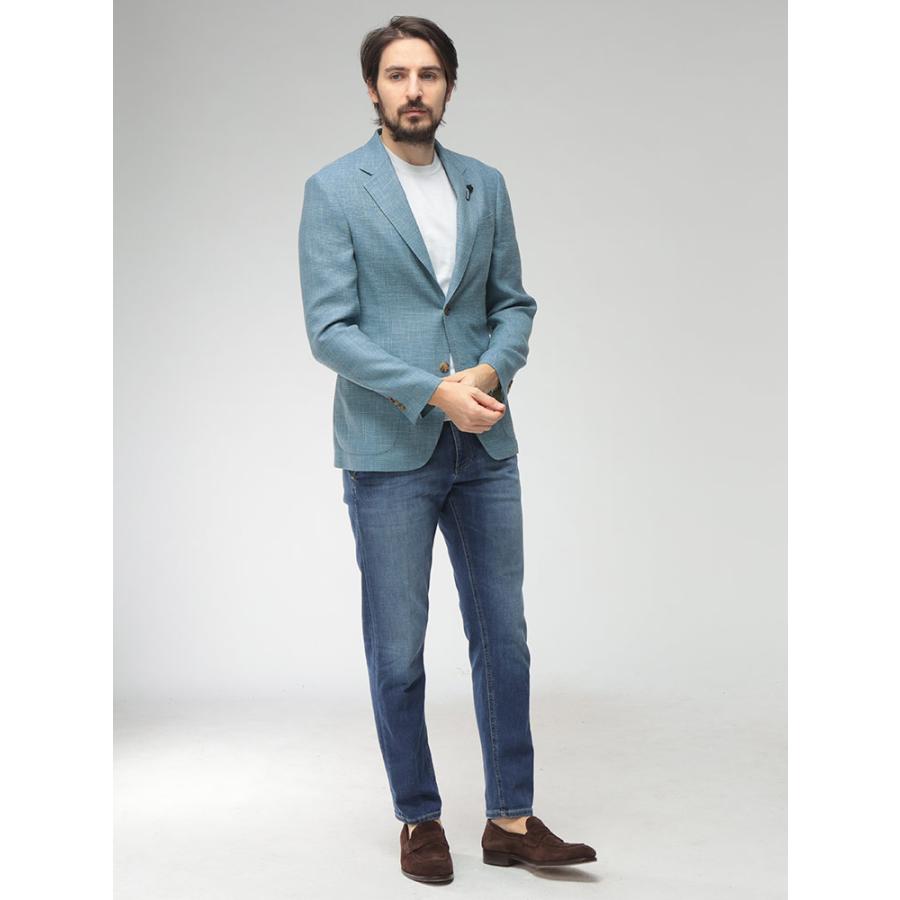 ラルディーニ LARDINI メンズ ジャケット シルク リネン シングル 2ツ釦 テーラード LD6202CN64523 ブランド アウター フォーマル ビジネス 麻 春の画像