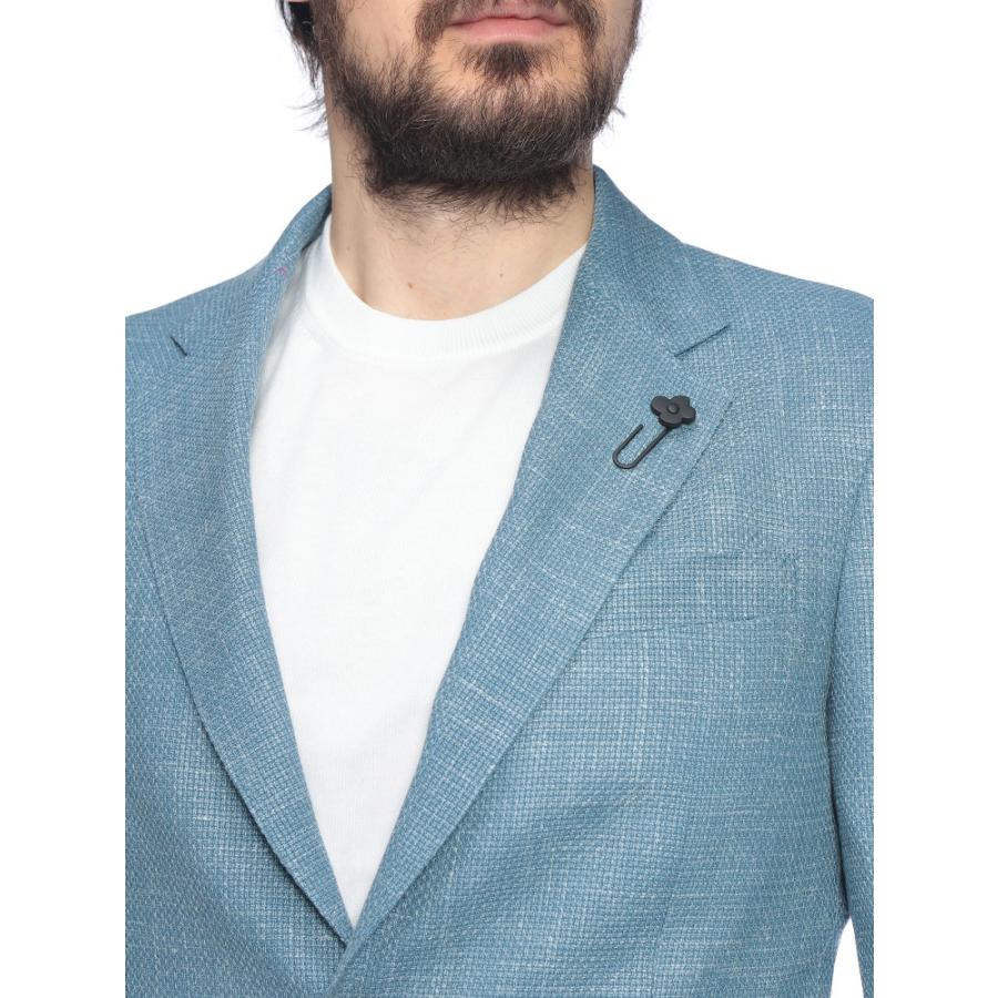 ラルディーニ LARDINI メンズ ジャケット シルク リネン シングル 2ツ釦 テーラード LD6202CN64523 ブランド アウター フォーマル ビジネス 麻 春の画像