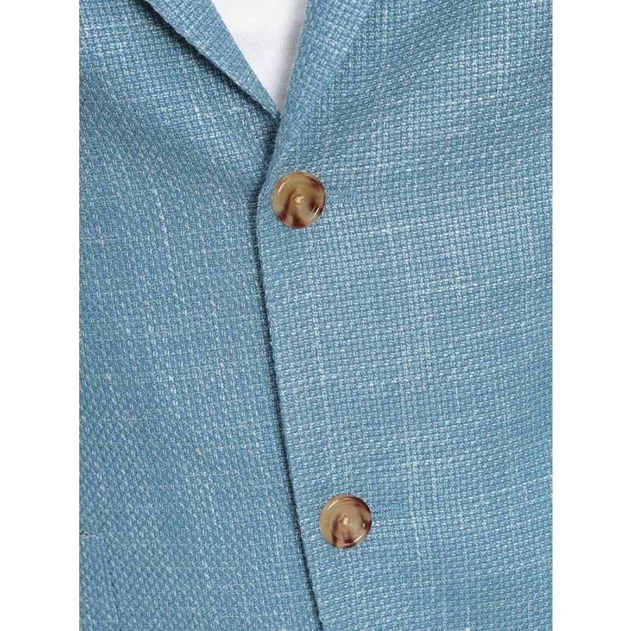 ラルディーニ LARDINI メンズ ジャケット シルク リネン シングル 2ツ釦 テーラード LD6202CN64523 ブランド アウター フォーマル ビジネス 麻 春の画像