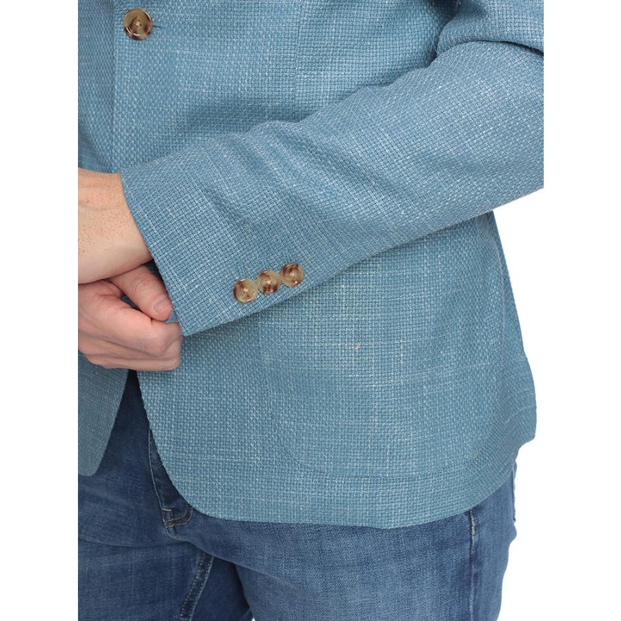 ラルディーニ LARDINI メンズ ジャケット シルク リネン シングル 2ツ釦 テーラード LD6202CN64523 ブランド アウター フォーマル ビジネス 麻 春の画像