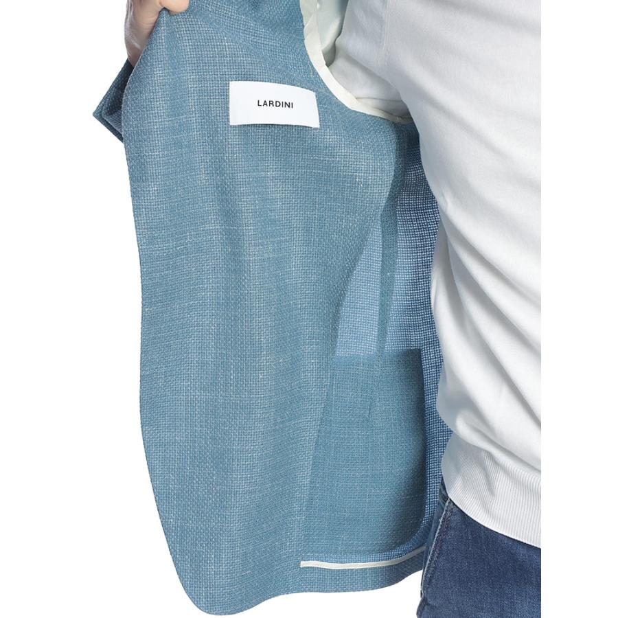 ラルディーニ LARDINI メンズ ジャケット シルク リネン シングル 2ツ釦 テーラード LD6202CN64523 ブランド アウター フォーマル ビジネス 麻 春の画像