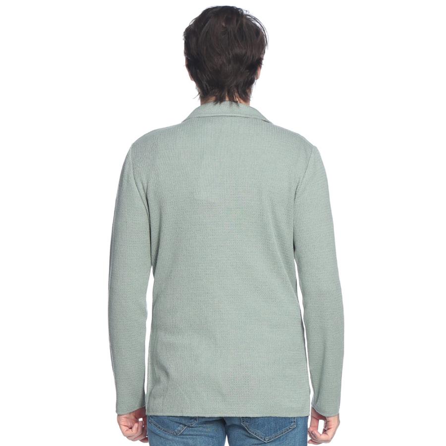ラルディーニ LARDINI メンズ ニットジャケット コットンリネン シングル 2ツ釦 テーラード LDLJM70PA66006 ブランド アウター ニット ジャケット フォーマル 春の画像