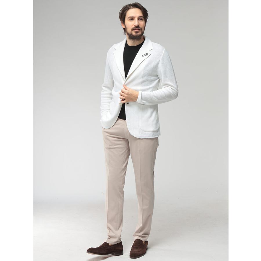 LARDINI（ラルディーニ） メンズ ニットジャケット コットンリネン