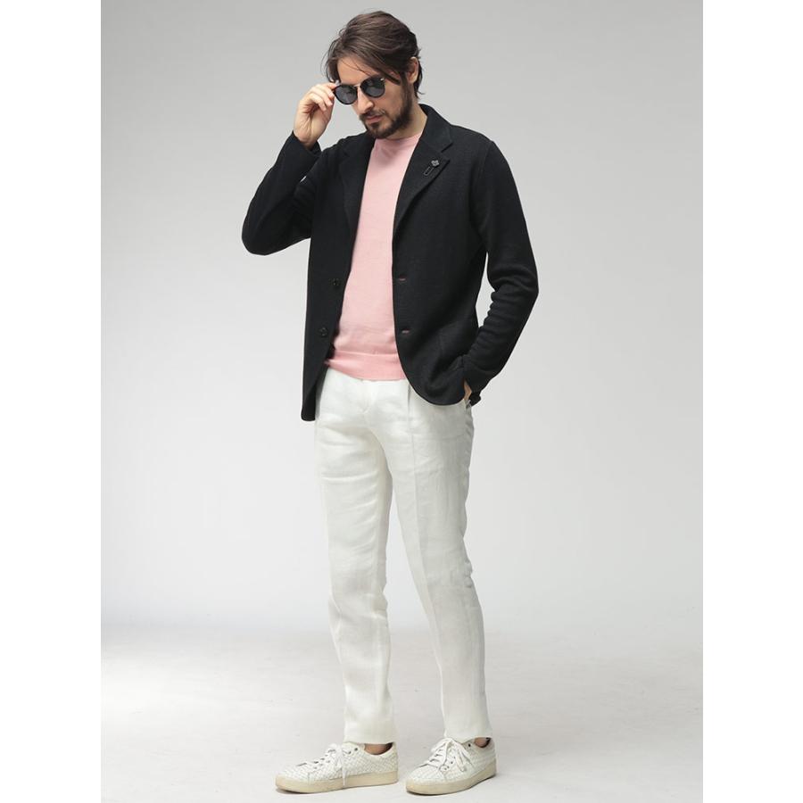 LARDINI（ラルディーニ） メンズ ニットジャケット コットンリネン