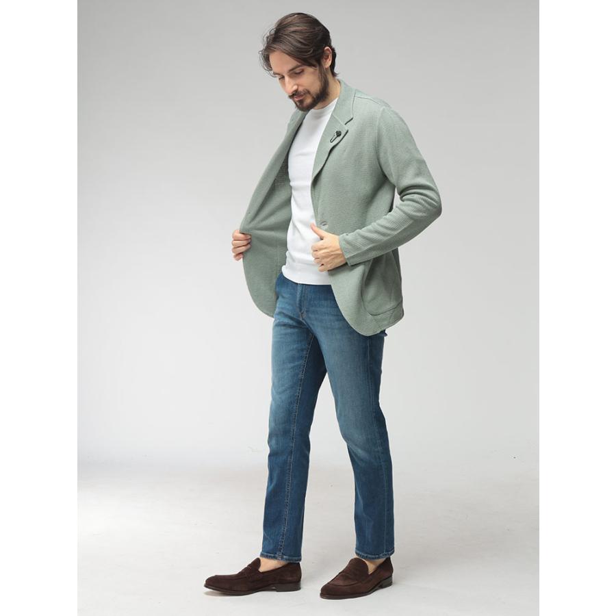 LARDINI（ラルディーニ） メンズ ニットジャケット コットンリネン