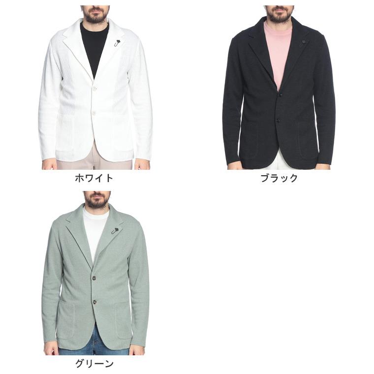 LARDINI（ラルディーニ） メンズ ニットジャケット コットンリネン