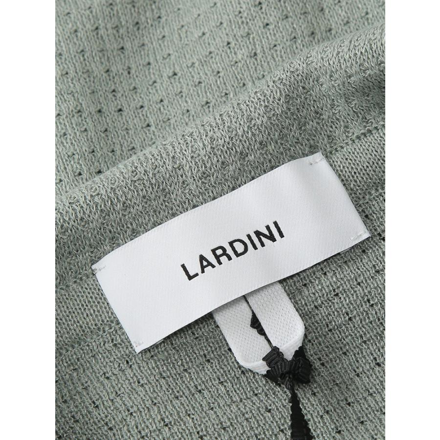 ラルディーニ LARDINI メンズ ニットジャケット コットンリネン シングル 2ツ釦 テーラード LDLJM70PA66006 ブランド アウター ニット ジャケット フォーマル 春の画像