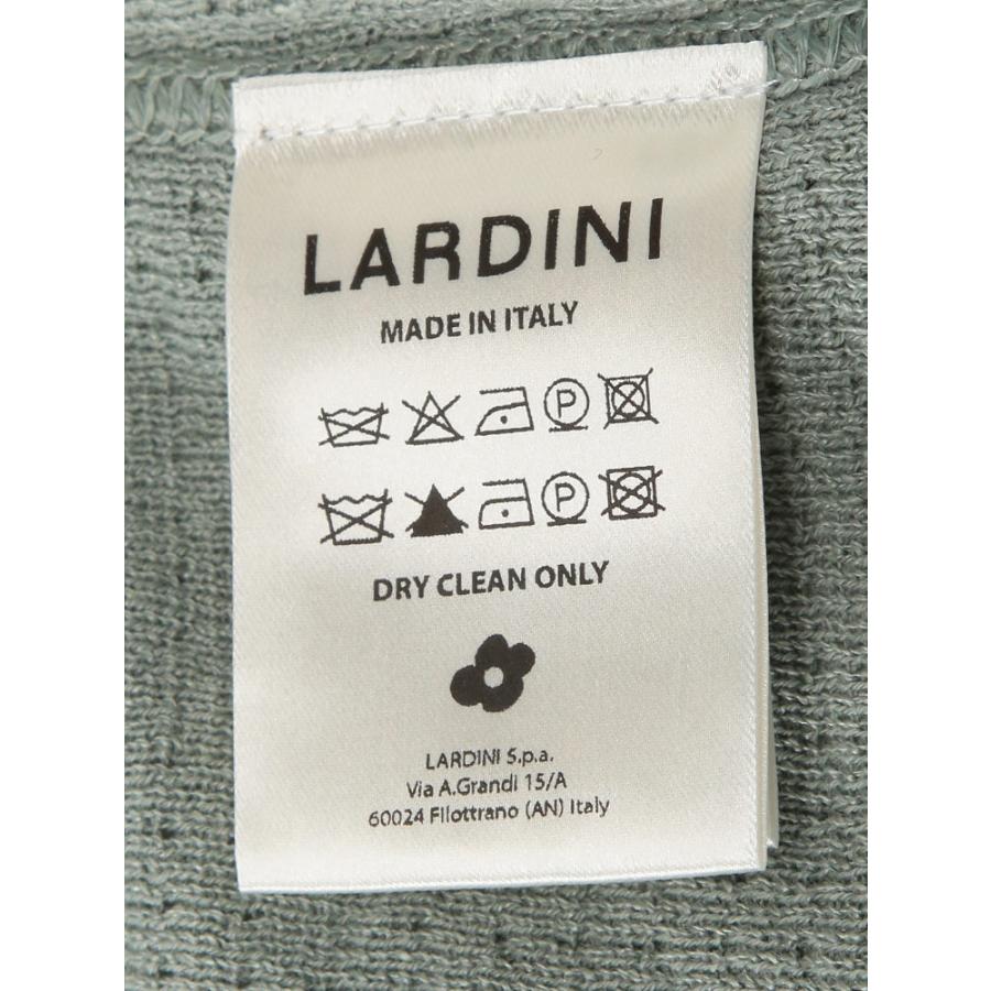 ラルディーニ LARDINI メンズ ニットジャケット コットンリネン シングル 2ツ釦 テーラード LDLJM70PA66006 ブランド アウター ニット ジャケット フォーマル 春の画像