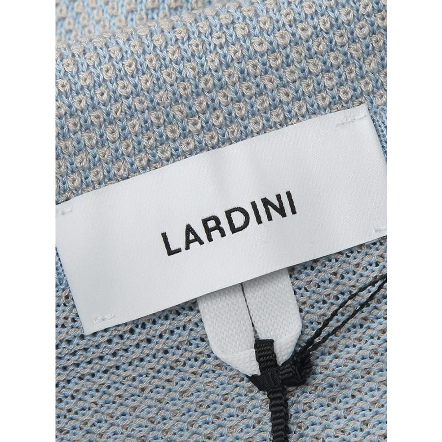 ラルディーニ LARDINI メンズ ニットジャケット マーセライズコットン シングル 2ツ釦 テーラード LDLJM70CN64011 ブランド アウター ニット ジャケットの画像