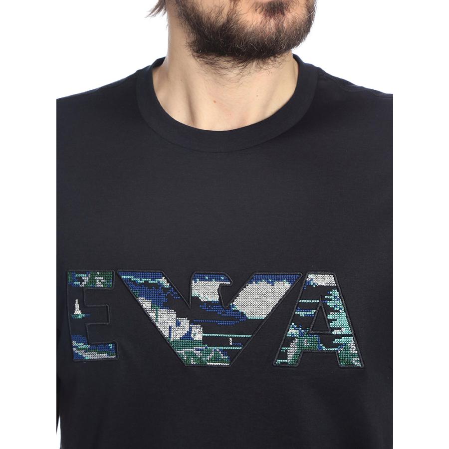 EMPORIO ARMANI エンポリオアルマーニ メンズ Tシャツ 半袖 刺繍ロゴ