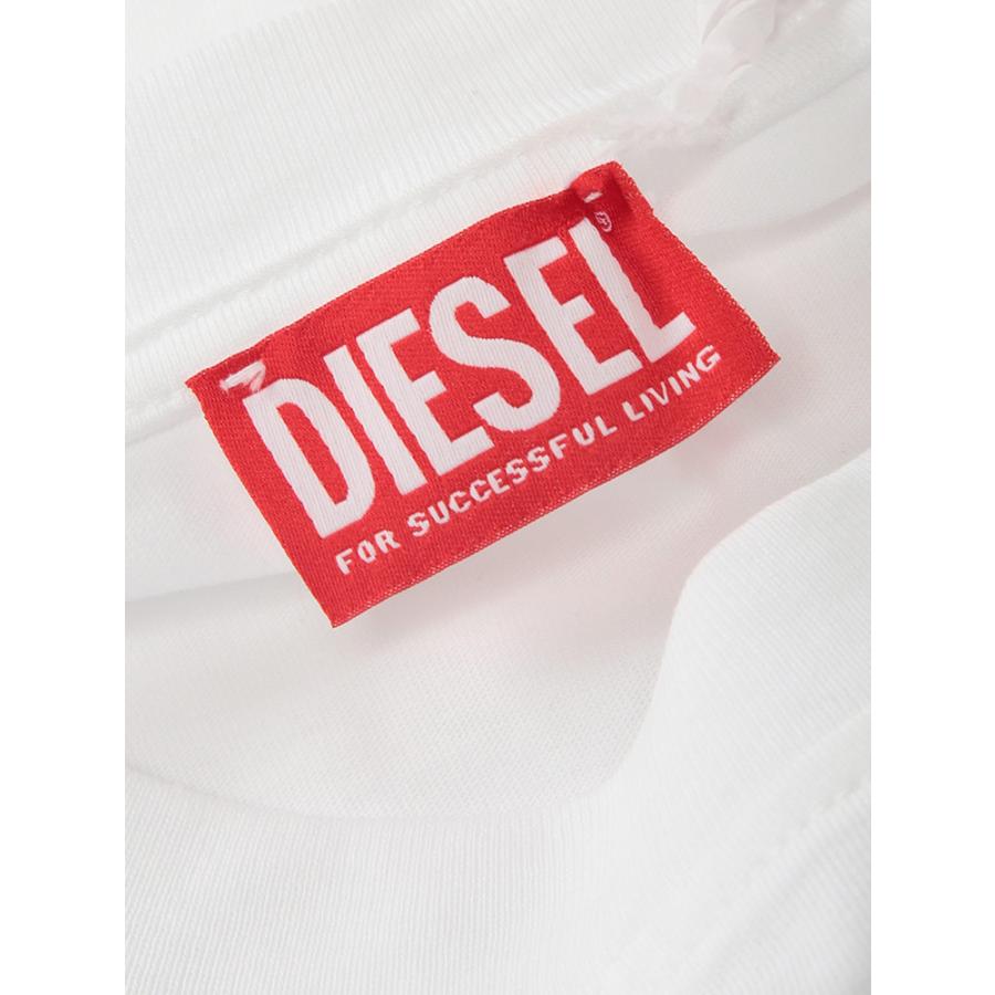 DIESEL（ディーゼル） メンズ Tシャツ 半袖 ラインストーンロゴ クルー