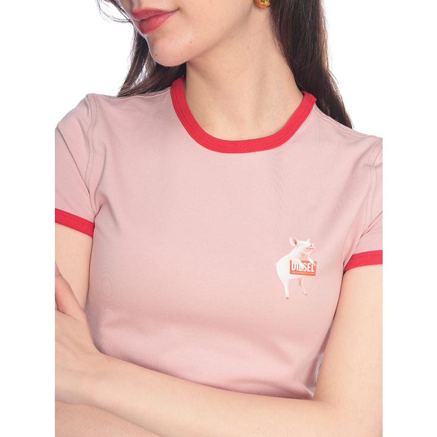 DIESEL（ディーゼル） レディース Tシャツ 半袖 T-UNCUTIES-LONG-S12