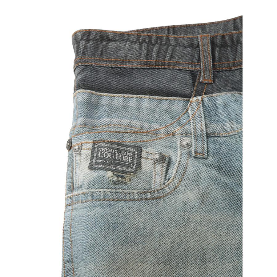 ヴェルサーチェ ジーンズ クチュール VERSACE JEANS COUTURE メンズ ジーンズ トロンプルイユ ジップフライ デニム パンツ VC80GAB5RP ブランド ボトムスの画像
