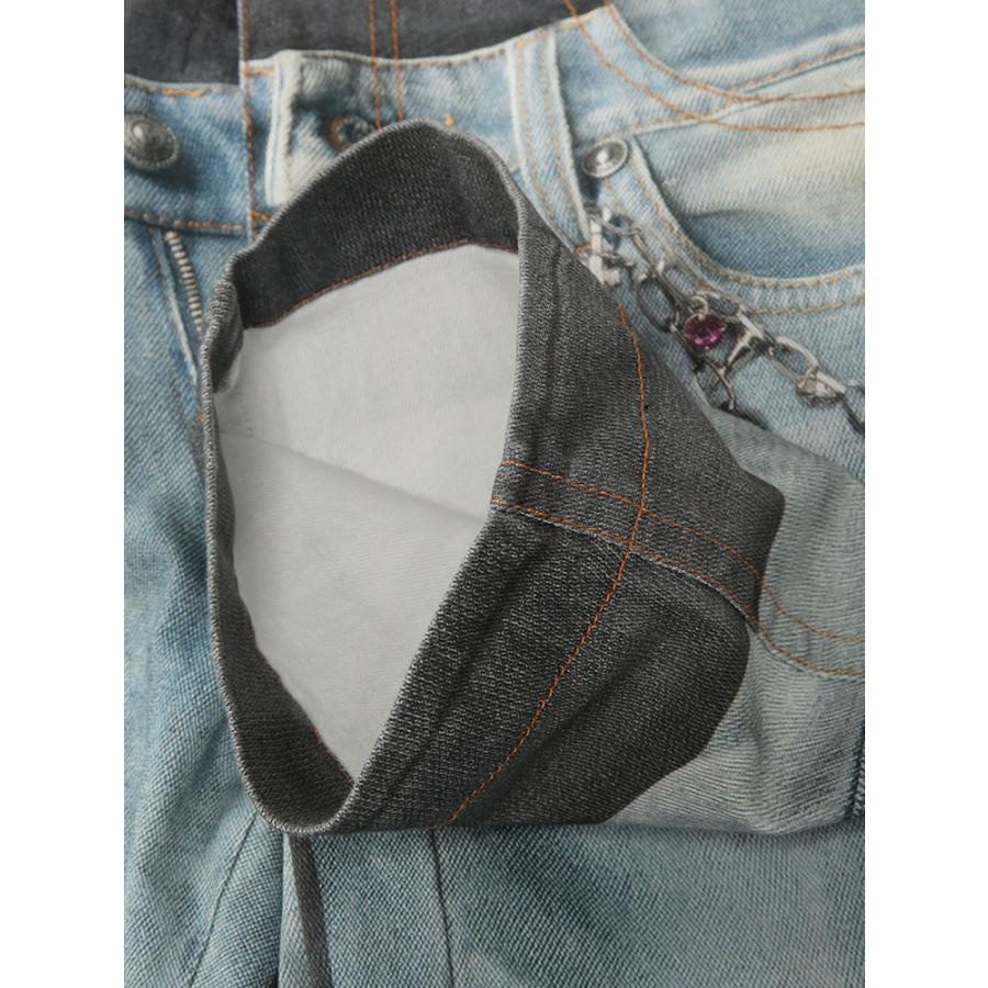ヴェルサーチェ ジーンズ クチュール VERSACE JEANS COUTURE メンズ ジーンズ トロンプルイユ ジップフライ デニム パンツ VC80GAB5RP ブランド ボトムスの画像