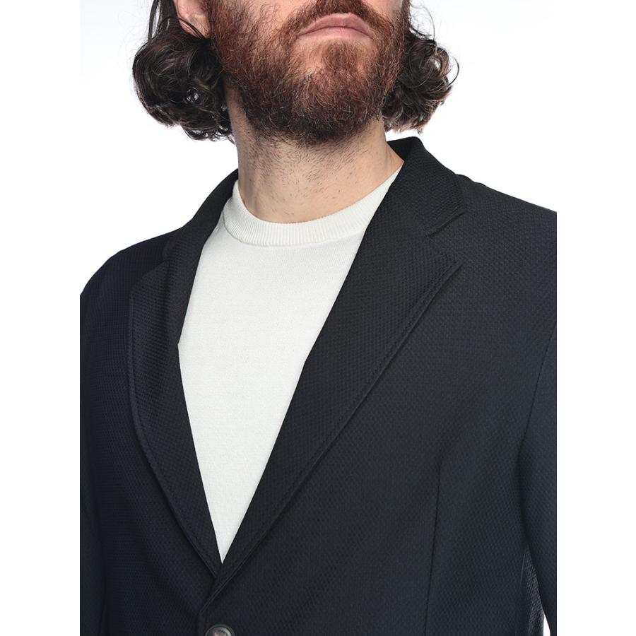 エンポリオアルマーニ EMPORIO ARMANI メンズ シングル ジャケット セットアップジャケットTECHNO JERSEY 3Dマイクロテクスチャー ジャケット EAEM0142TE11109の画像