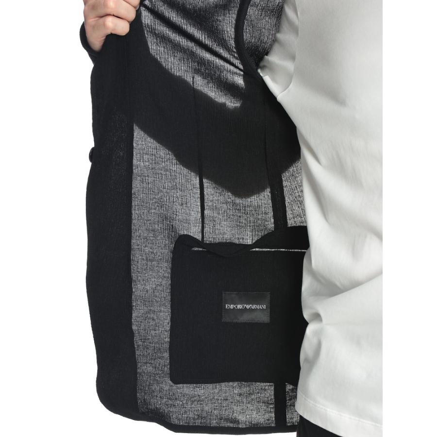 エンポリオアルマーニ EMPORIO ARMANI メンズ テーラードジャケット EAEM5801TE20593シアサッカー シングル 2ツ釦 ジャケット ブランド アウターの画像