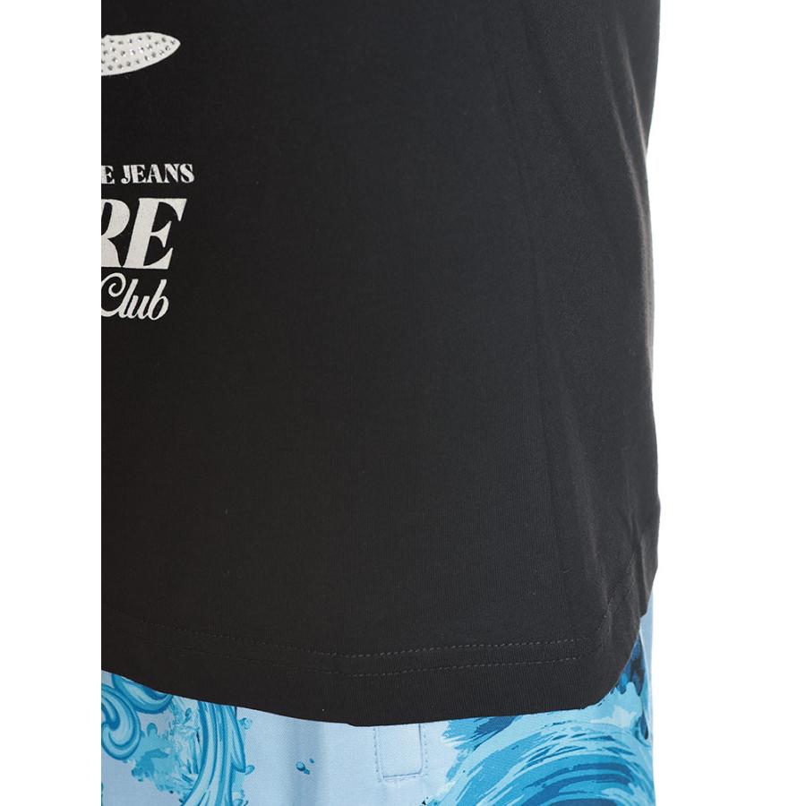 ヴェルサーチェ ジーンズ クチュール VERSACE JEANS COUTURE メンズ Tシャツ 半袖 VC80GAHT11クリスタル パームツリー カットソー ブランド トップスの画像