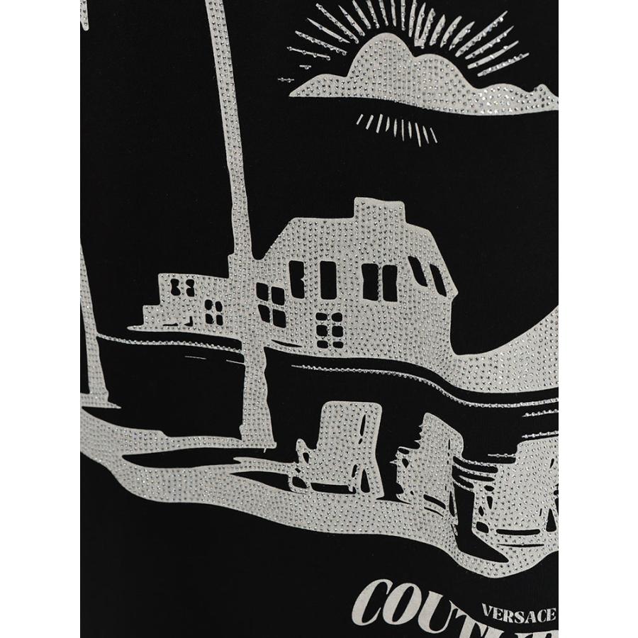 ヴェルサーチェ ジーンズ クチュール VERSACE JEANS COUTURE メンズ Tシャツ 半袖 VC80GAHT11クリスタル パームツリー カットソー ブランド トップスの画像