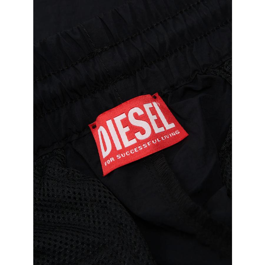 DIESEL（ディーゼル） メンズ ナイロンパンツ ワンポイント ロゴ 裾