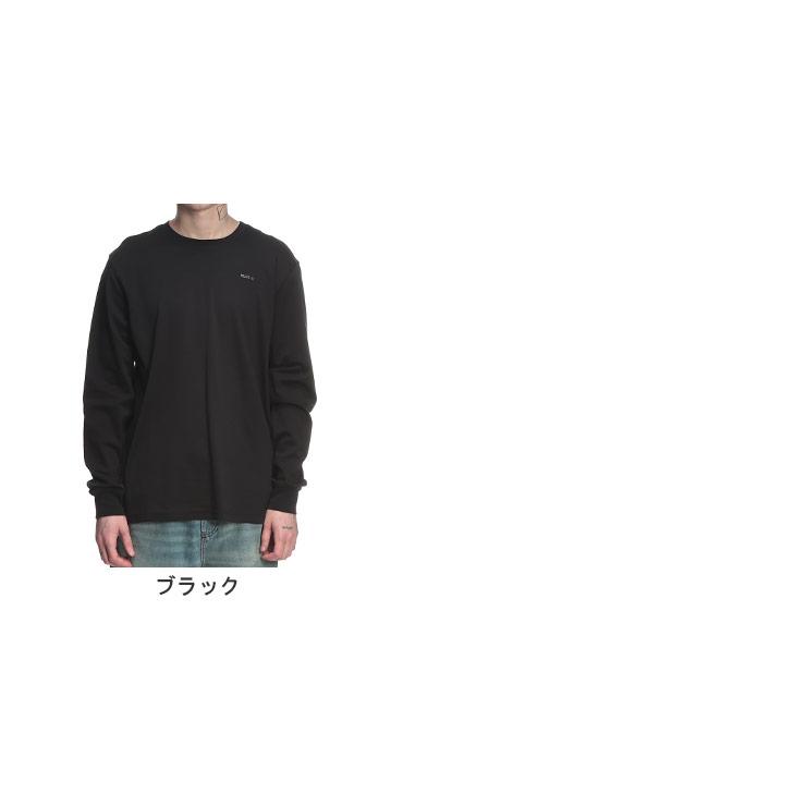 DIESEL（ディーゼル） メンズ Tシャツ 長袖 メタルプレート クルー
