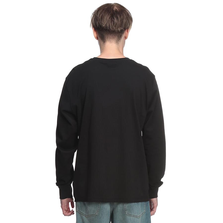 DIESEL（ディーゼル） メンズ Tシャツ 長袖 メタルプレート クルー
