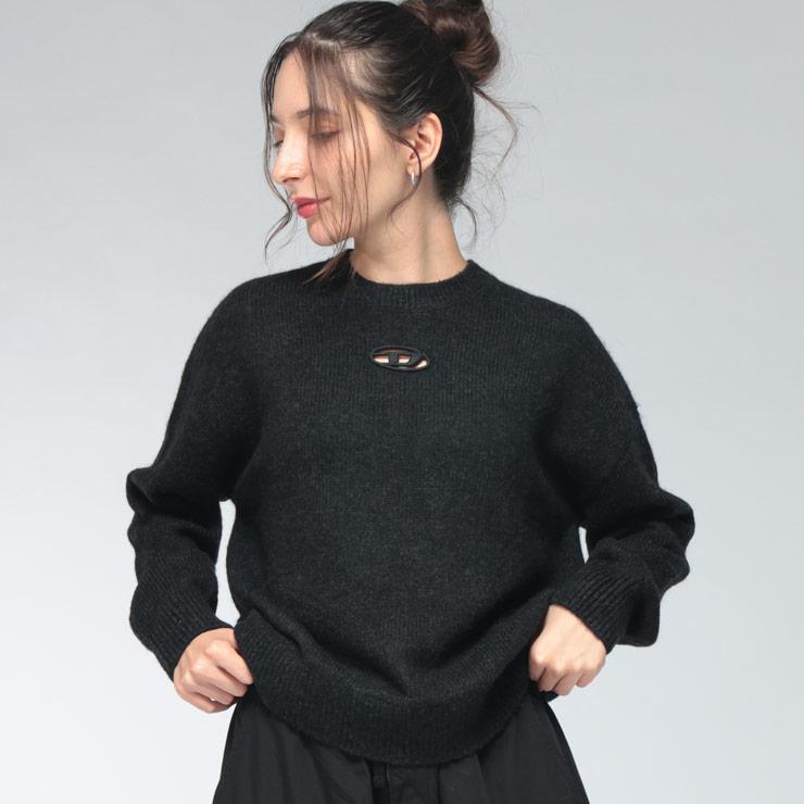 DIESEL（ディーゼル） レディース ニット 長袖 カットアウト オーバルD