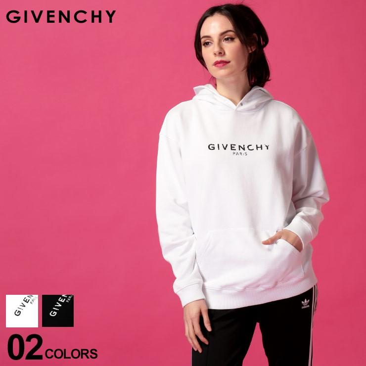 1年保証 Givenchy ジバンシィ 正規取扱店 送料無料 ロゴフードパーカー 海外直送 Bwj025g0ss 001 レディース スウェット トレーナー Williamsav Com
