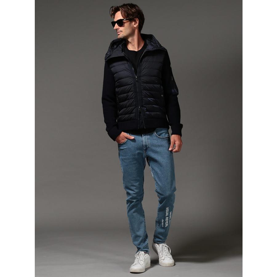 モンクレール メンズ ニットダウン MONCLER ダウンジャケット パーカー フード ニット コンビ CARDIGAN ブランド アウター ブルゾン  MC9B50800A9340 2024_vt