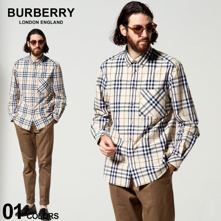 バーバリー メンズ Burberry チェック コットン ポプリン ボタンダウン 長袖 シャツ Softfawn ブランド トップス ゼンオンライン 通販 Yahoo ショッピング