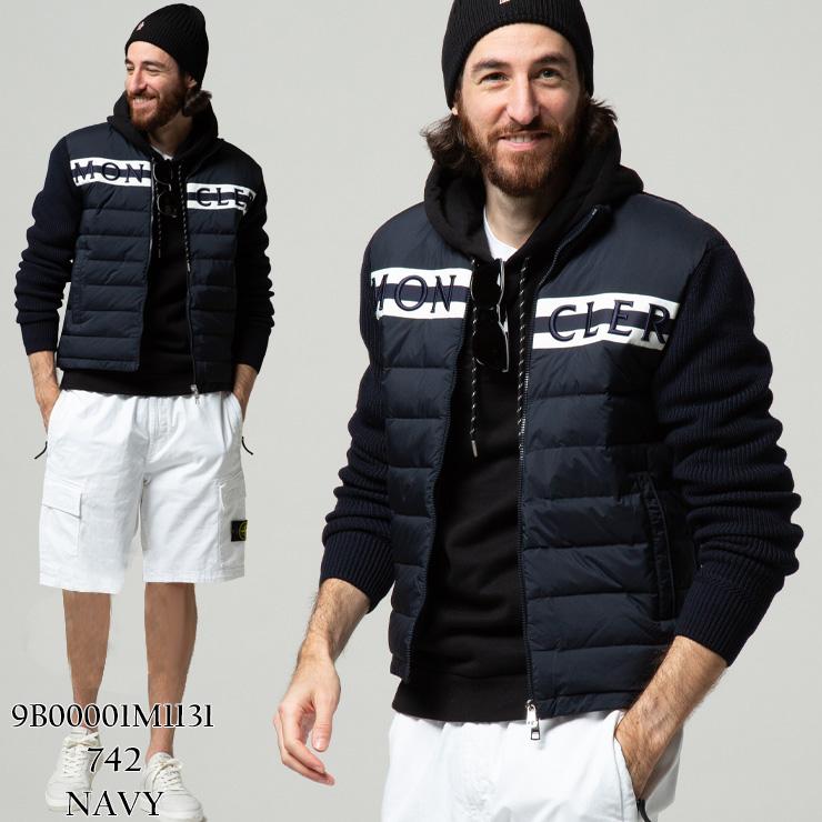 MONCLER モンクレール メンズ ロゴ 刺繍 ニットダウン MONCLER モンクレール メンズ ロゴ 刺繍 ニットダウン