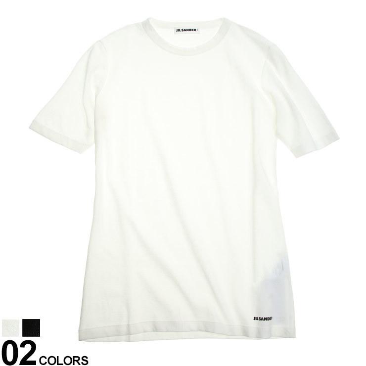 ジルサンダー レディース パーカー JIL SANDER 裾ロゴ クルーネック 半袖 Tシャツ JLLJPPU707510｜zen