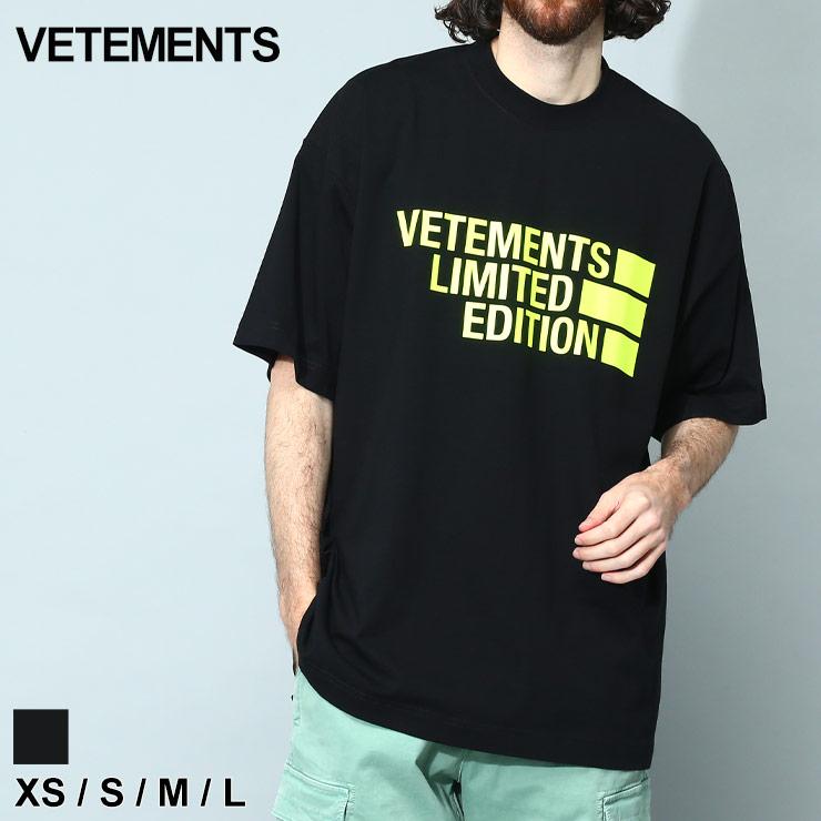 ヴェトモン VETEMENTS Tシャツ メンズ 半袖 ロゴ プリント ブランド