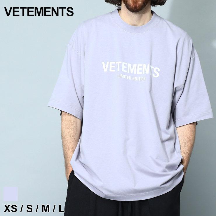 ヴェトモン VETEMENTS Tシャツ メンズ 半袖 ロゴ プリント ブランド