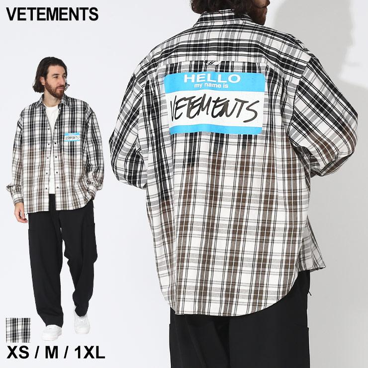 VETEMENTS ヴェトモン シャツ チェックシャツ メンズ VETEMENTS ヴェトモン シャツ チェックシャツ メンズ