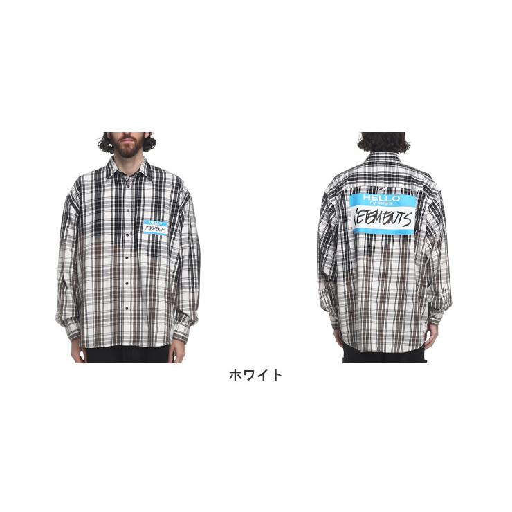 VETEMENTS ヴェトモン シャツ チェックシャツ メンズ VETEMENTS ヴェトモン シャツ チェックシャツ メンズ