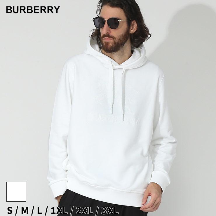 バーバリー パーカー メンズ BURBERRY フーディー スウェット EKD 白