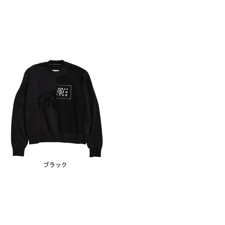 MM6 Maison Margiela ブラック トレーナー M MM6 エムエムシックス メゾンマルジェラ トレーナー SH0GU0029