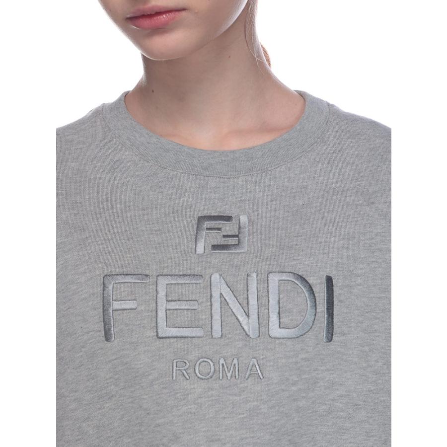 FENDI（フェンディ） トレーナー レディース ロゴ刺繍 クルーネック