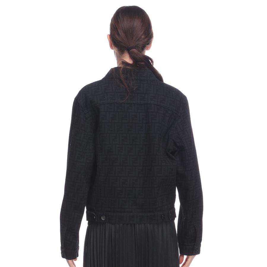 FENDI（フェンディ） デニムジャケット レディース ロゴプリント フル